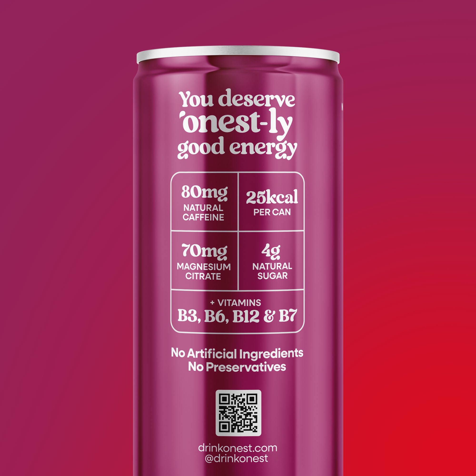 Onest Energy Sparkling Apple Berry Energy Drink