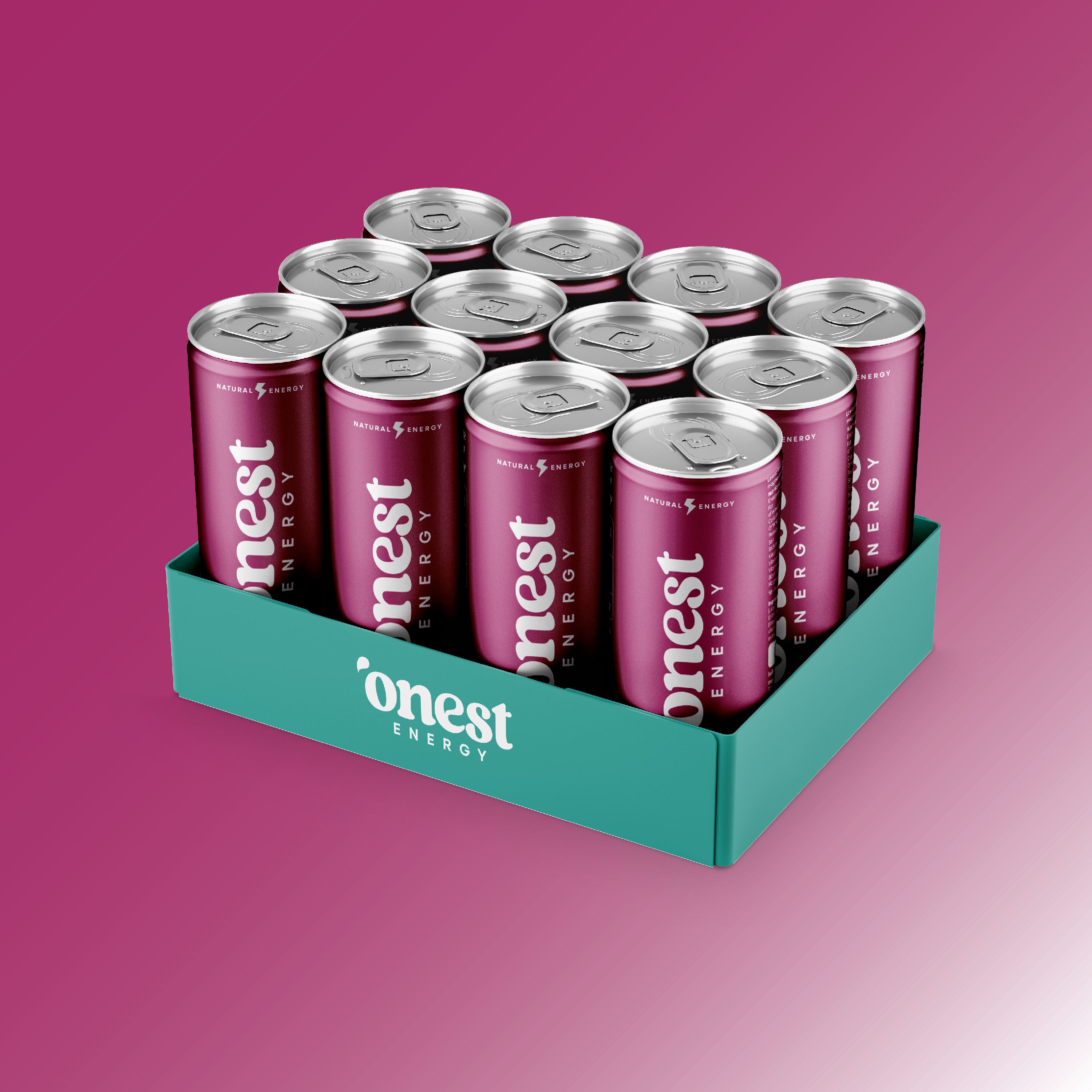 Onest Energy Sparkling Apple Berry Energy Drink