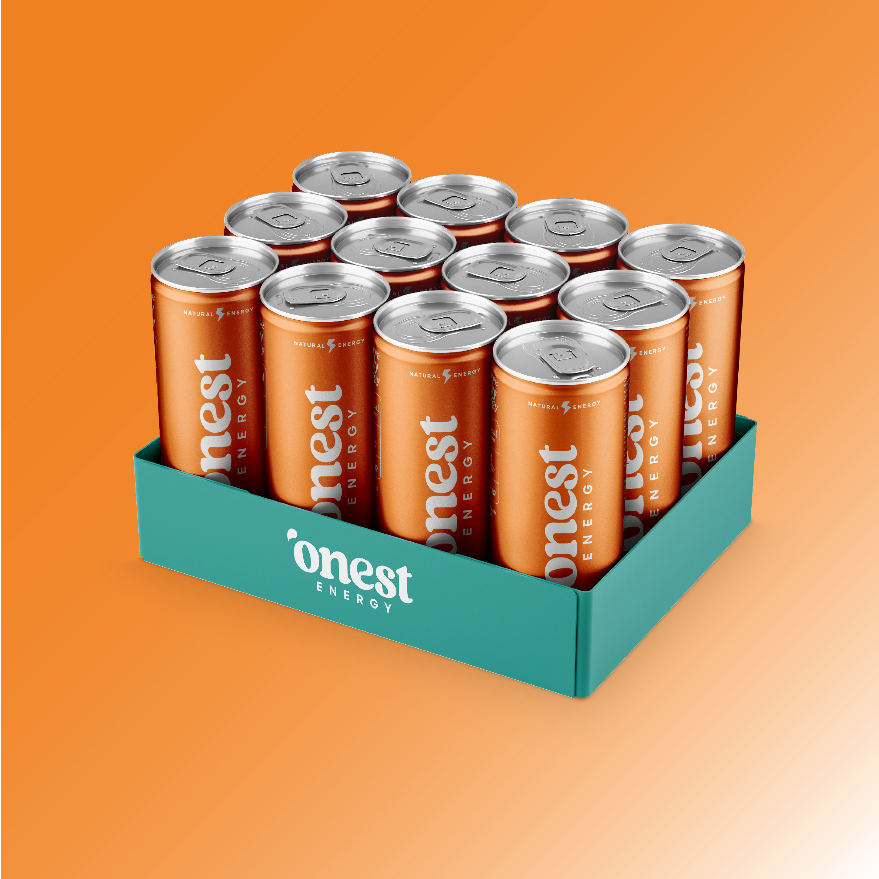 Onest Energy Sparkling Tropical Peach Energy Drink