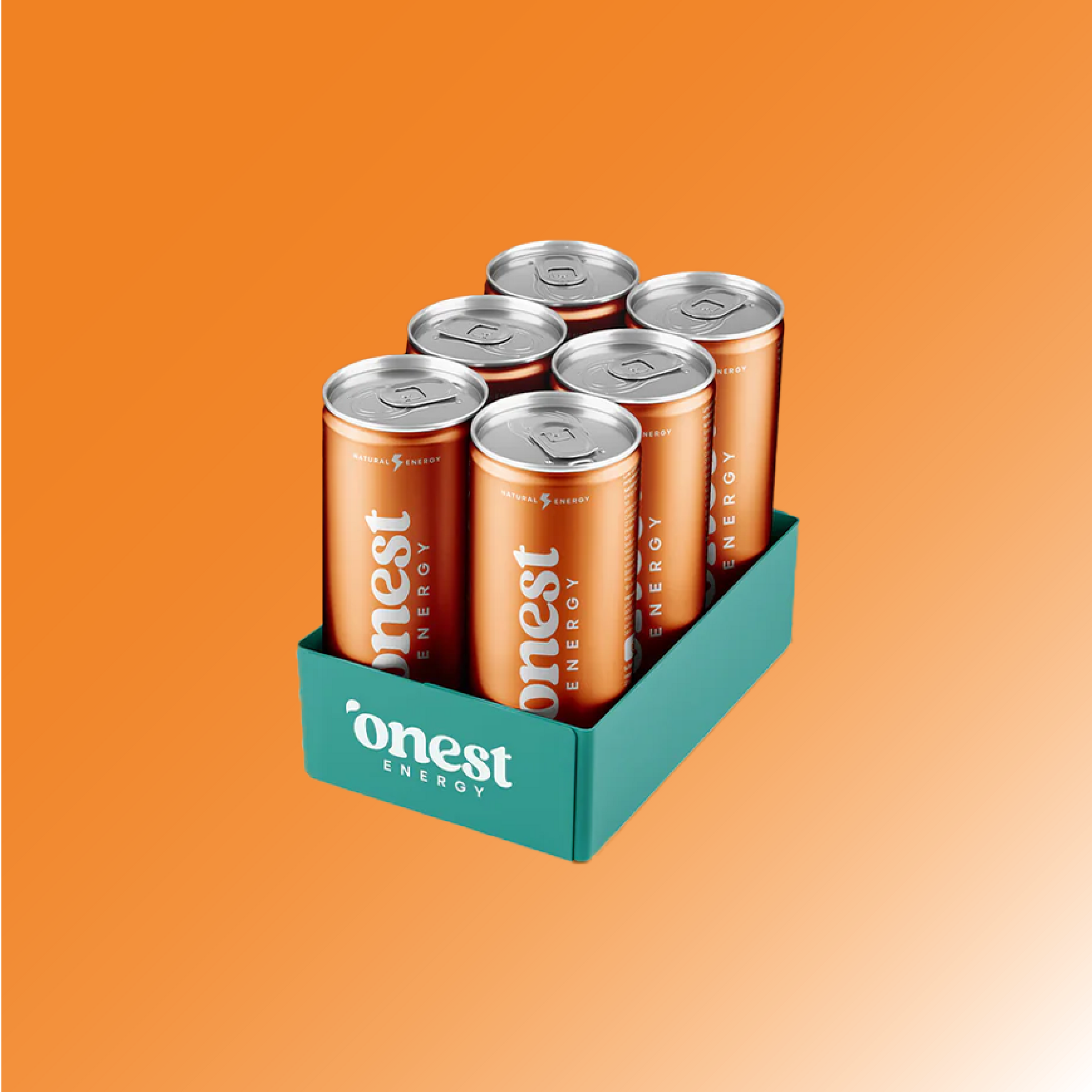 Onest Energy Sparkling Tropical Peach Energy Drink